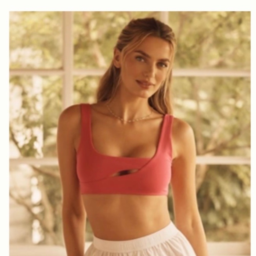 NWT Anthropologie LyreBird Asymmetric Cutout Bralette Size Small